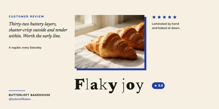 Butterloft Bakehouse croissant review post: bakery review post template