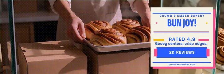 Crumb and Ember bakery review header template
