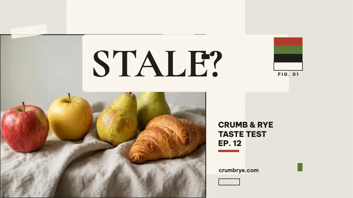 Crumb and Rye bakery taste test thumbnail template