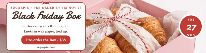 Sugarpin Black Friday bakery box billboard template
