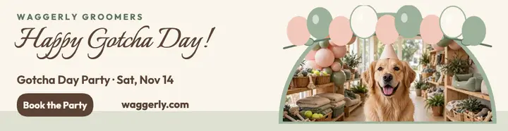 Waggerly pet birthday billboard template