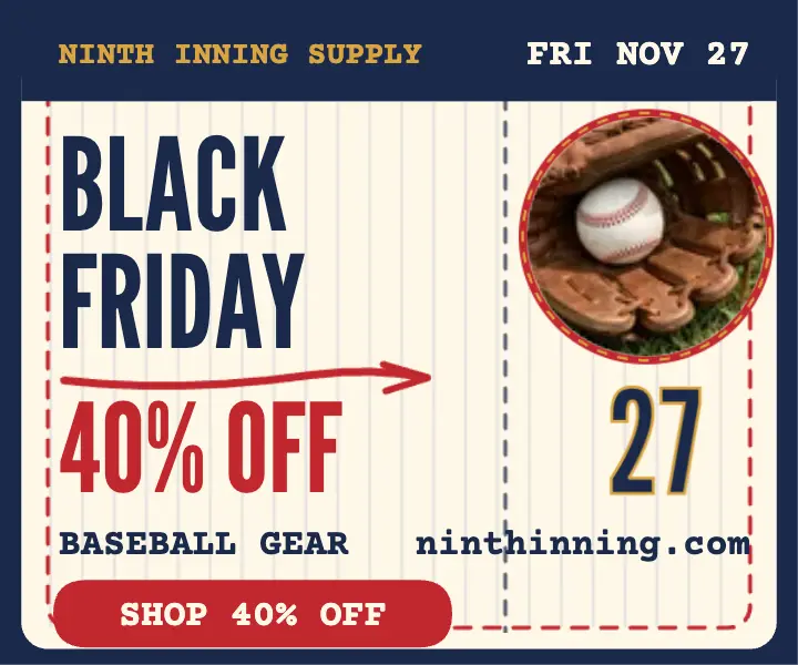 Ninth Inning Black Friday baseball sale ad template