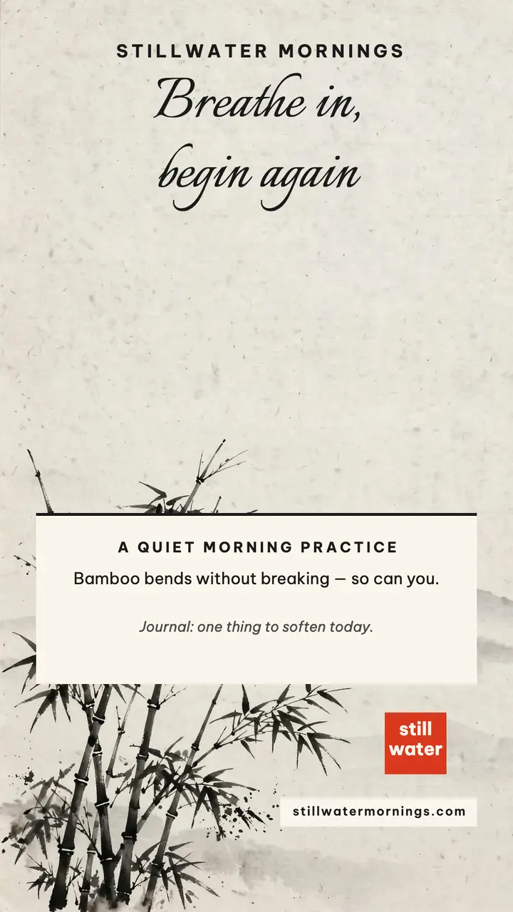 Bamboo breath wellness story template