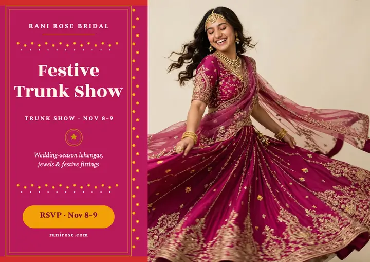 Rani Rose festive trunk show certificate template