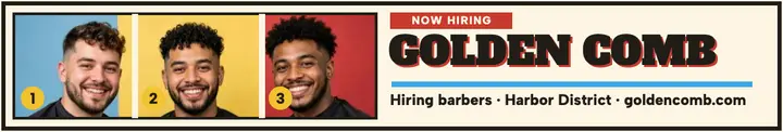 Golden Comb barbershop hiring cover template