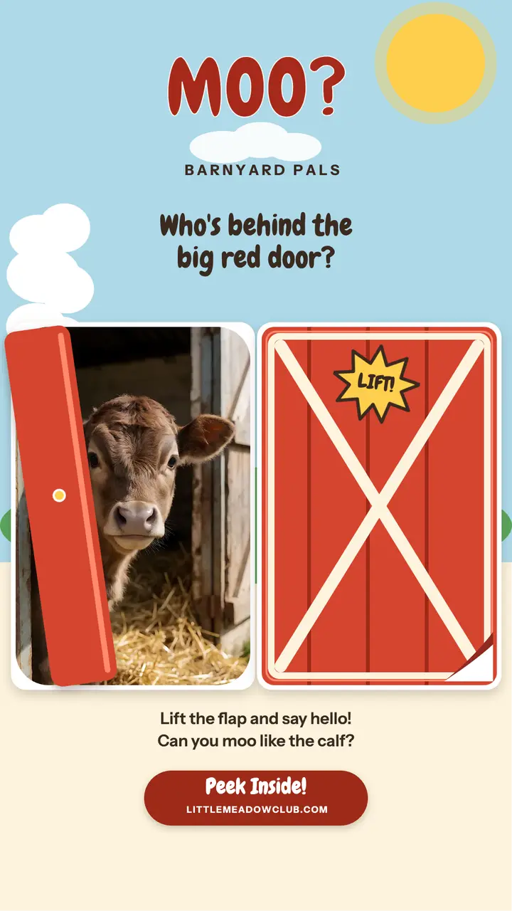 Little Meadow barn flap story template