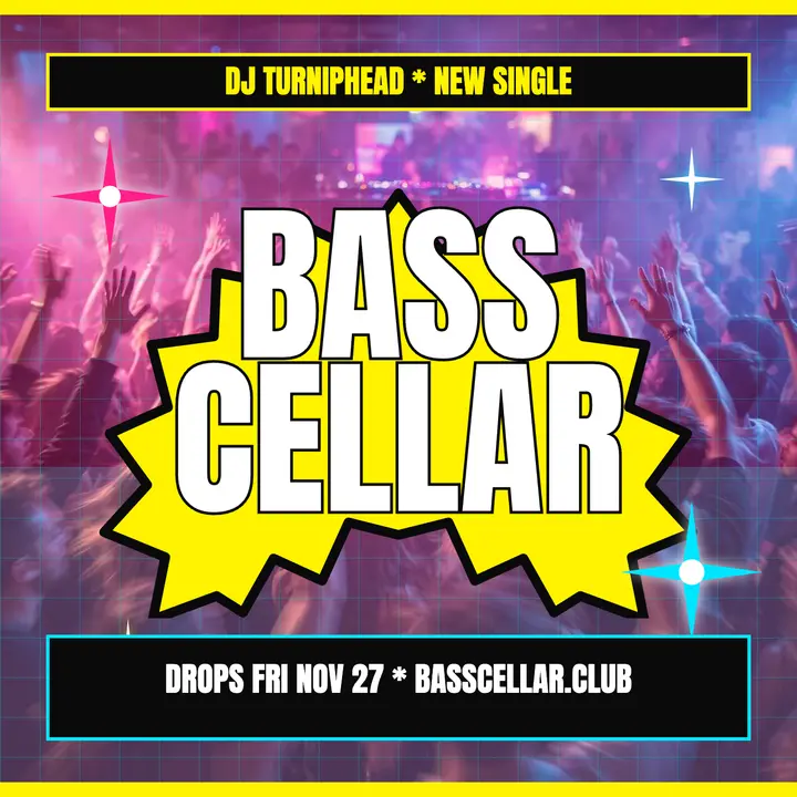 Bass Cellar fried club podcast cover template