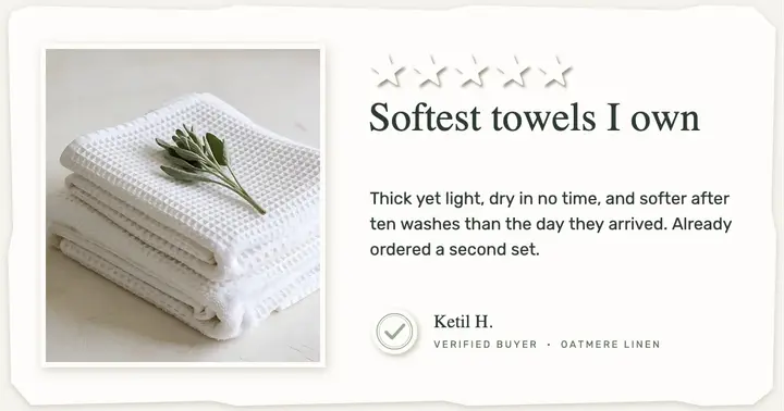 Oatmere Linen towel review post template
