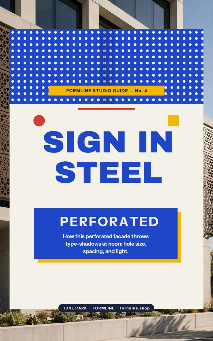 Formline Bauhaus signage perforated ebook template