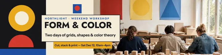 Form & Color weekend workshop banner template