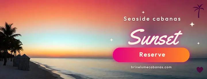 Brinelume Cabanas sunset Facebook cover template