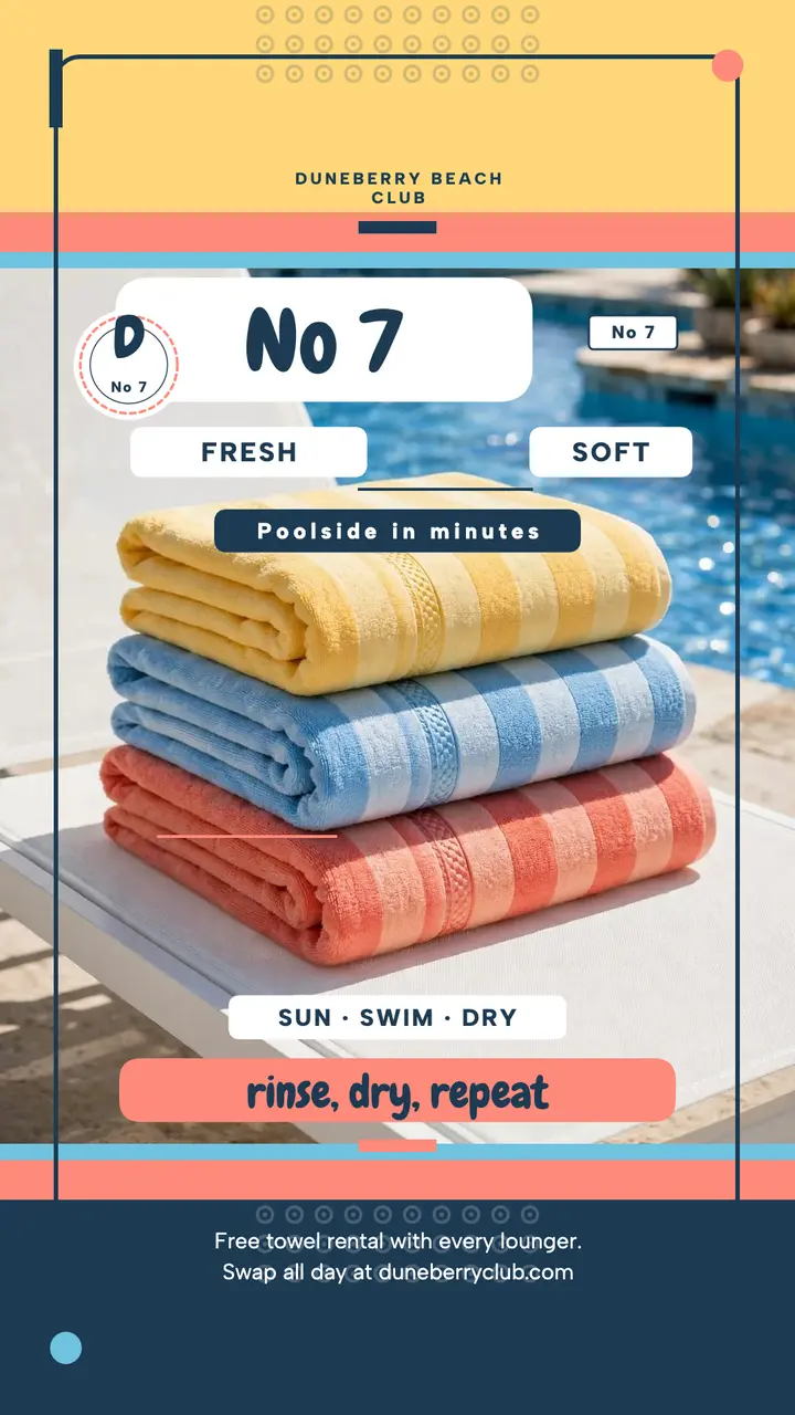 Duneberry towel service terry story template