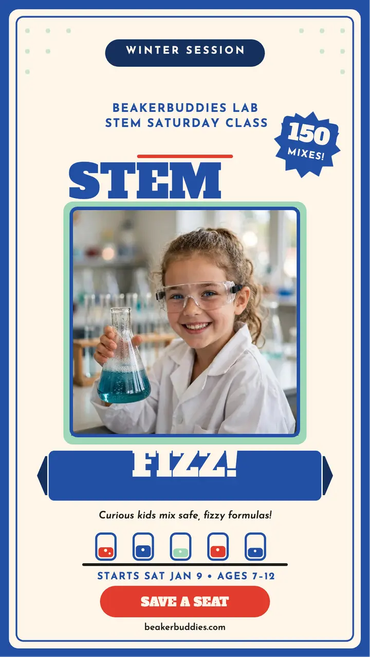 Beakerbuddies STEM Saturday story template