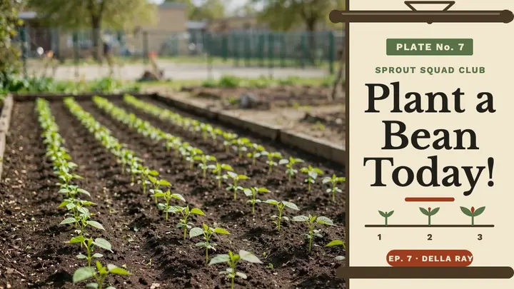 Sprout Squad bean chart thumbnail template
