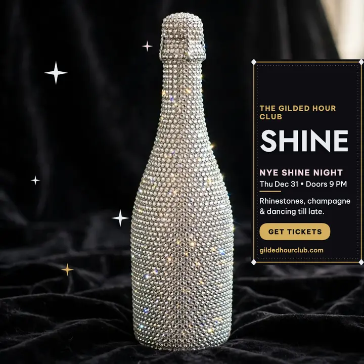 Gilded Hour shine night club post template