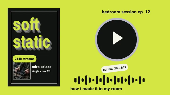 Soft static bedroom single thumbnail template