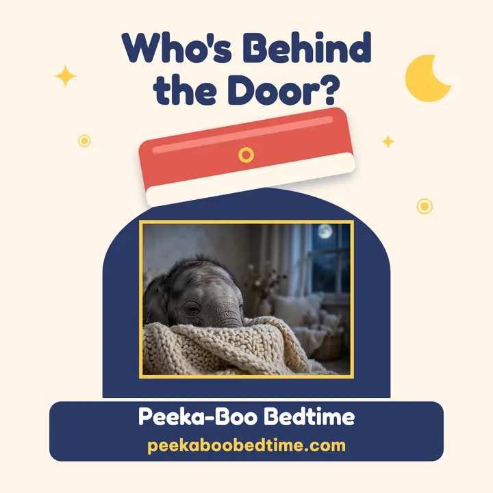 Peeka-Boo Bedtime flap podcast cover template