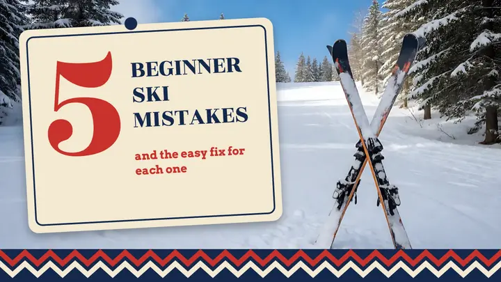 Five beginner ski mistakes thumbnail, apres-ski club template