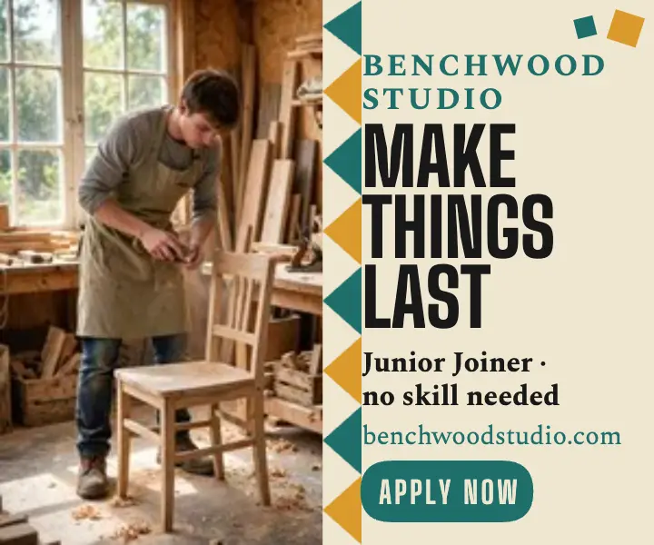 Benchwood Studio apprentice hiring ad: hiring ad template