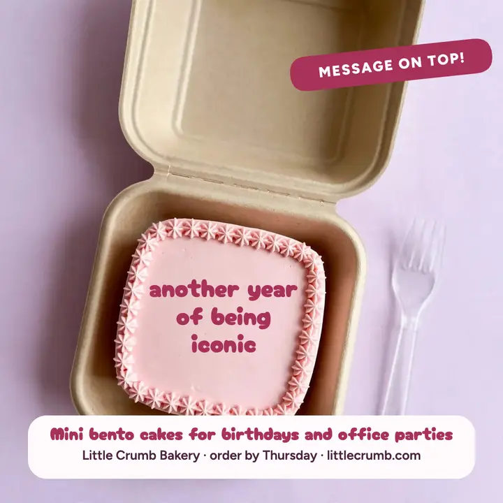 Little Crumb bento birthday cake post template