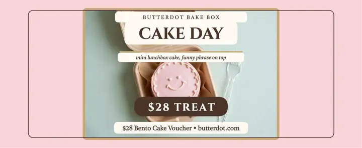 Butterdot bento cake gift voucher template