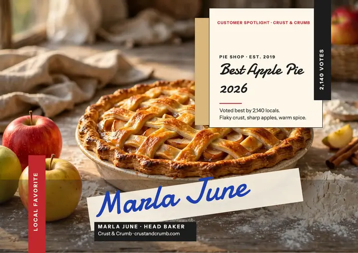 Crust and Crumb best apple pie certificate template
