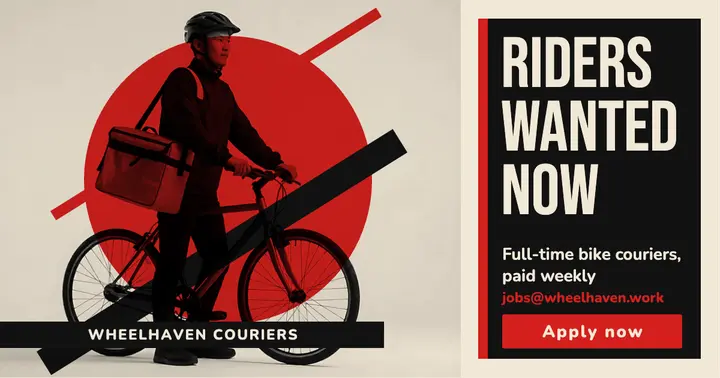 Wheelhaven bike couriers hiring post template