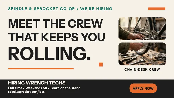 Spindle and Sprocket crew hiring thumbnail template