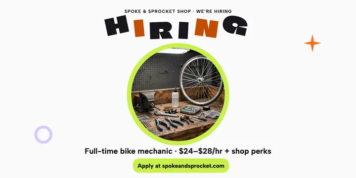 Spoke and Sprocket bike crew hiring post template