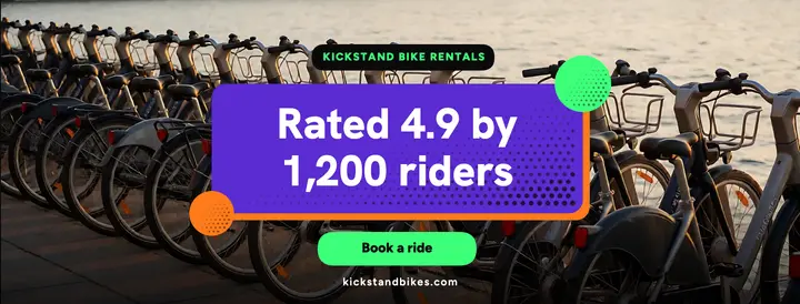 Kickstand Bike Rentals rated 4.9 cover template