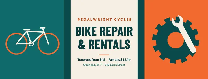 Bike repair & rentals cover template