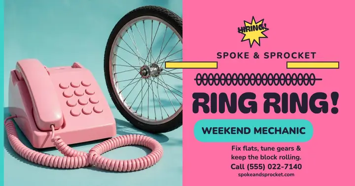 Spoke and Sprocket hiring hotline post template