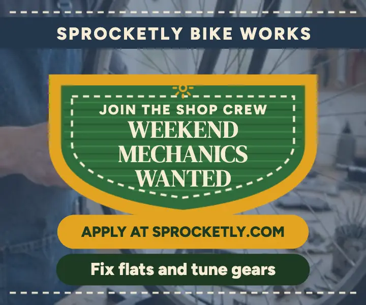 Sprocketly weekend mechanics patch ad template