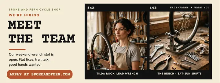 Spoke and Fern meet the team hiring cover template