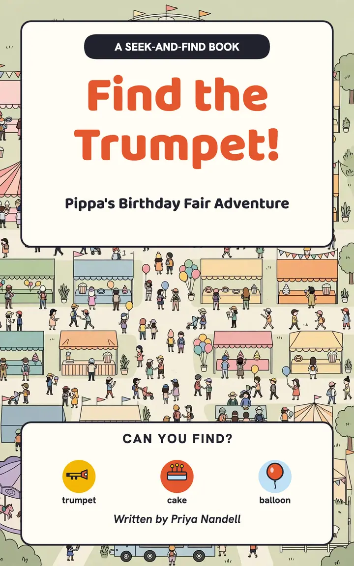 Pippa Finds the Trumpet fair cover template