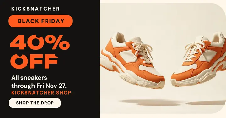 Kicksnatcher Black Friday sale post template