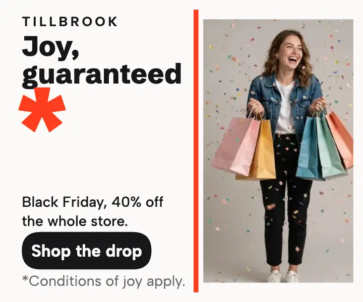 Tillbrook Black Friday asterisk ad template