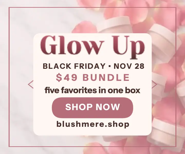 Blushmere Black Friday bundle ad: black friday beauty ad template