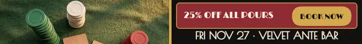 Velvet Ante Chip Night Black Friday sale: black friday bar sale template