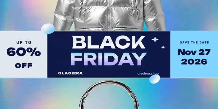 Glaciera Black Friday chrome sale post template