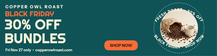 Copper Owl Roast Black Friday bundle billboard template
