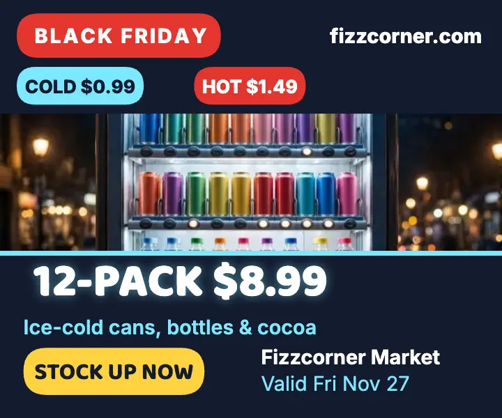 Fizzcorner Black Friday drinks ad template