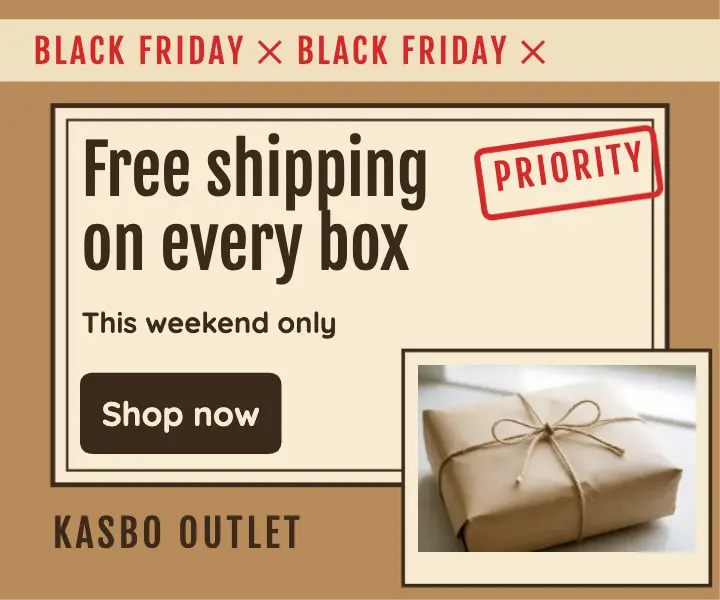 Black Friday free shipping parcel ad template