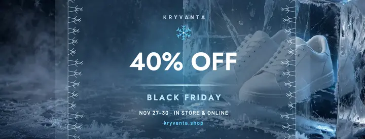 Kryvanta Black Friday frozen sneakers cover template