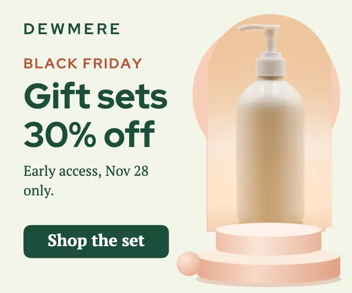 Black Friday gift set display ad, pastel podium template