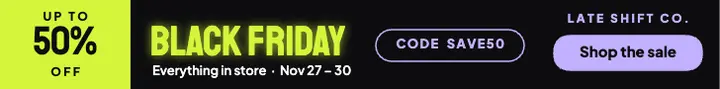 Black Friday neon leaderboard template