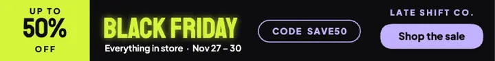 Black Friday neon leaderboard template