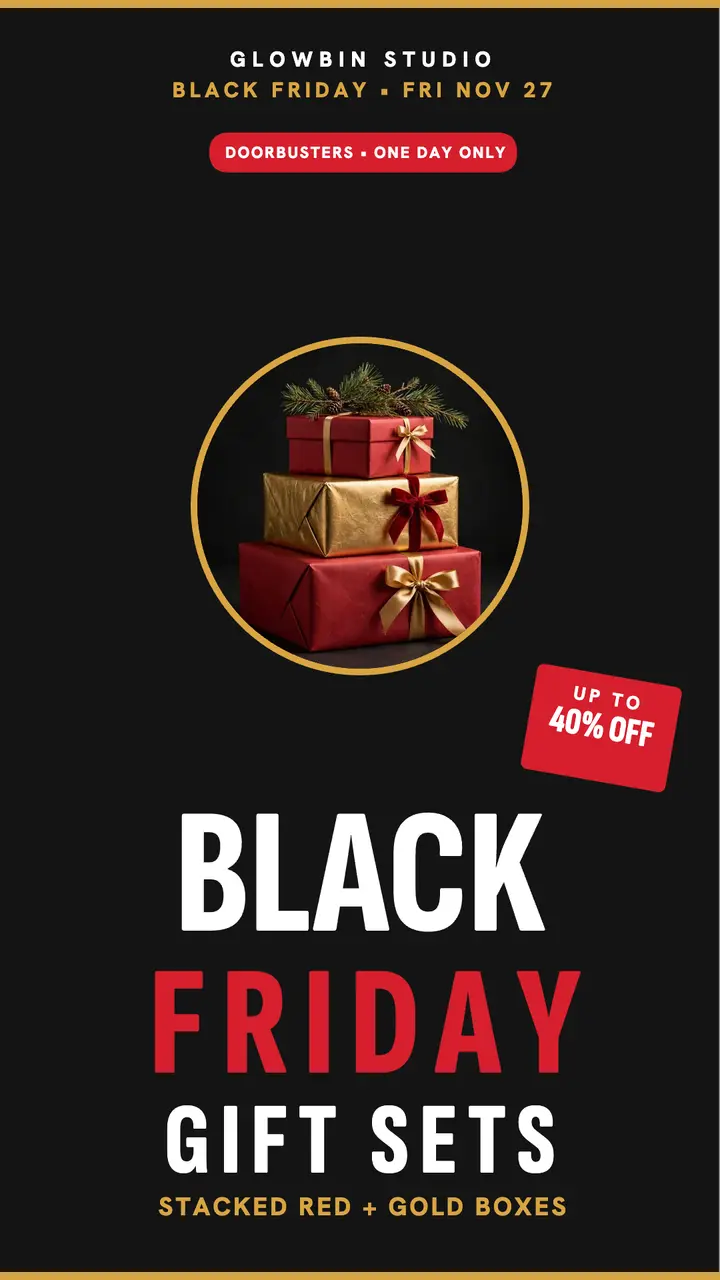 Glowbin Black Friday glow sale story template