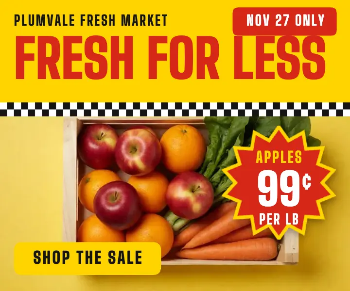 Plumvale Fresh Market Black Friday sale ad template