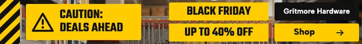 Gritmore Hardware Black Friday leaderboard template